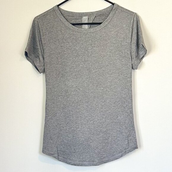 NEW Zuda Z-Cool Moisture Wicking Open Back Knotted Grey Athleisure Top XXS - Picture 2 of 9